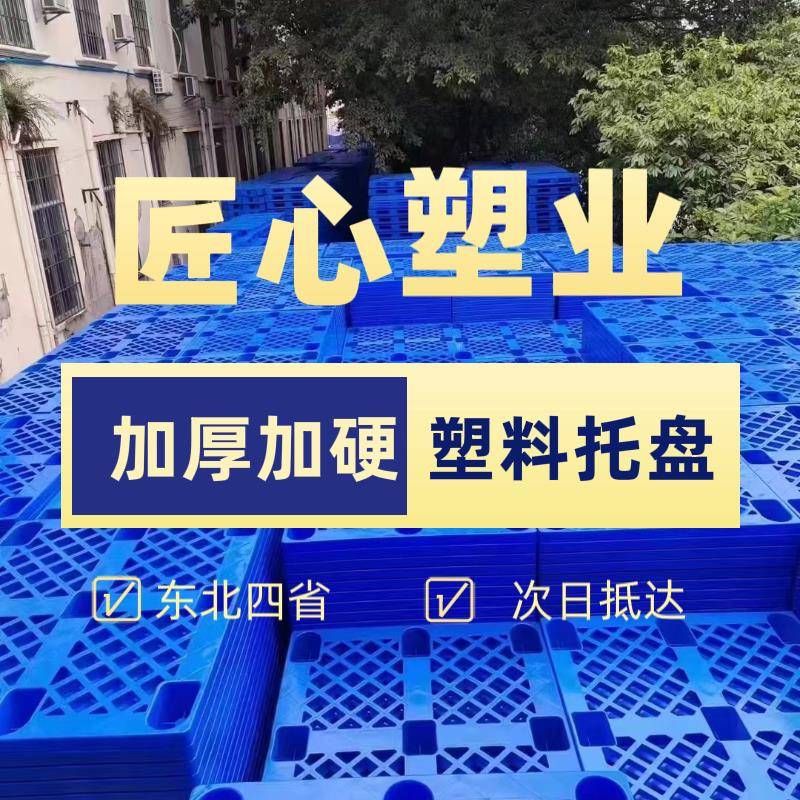 网格九脚塑料托盘叉车板货架托板地拍子板仓库拖板地托拖盘防潮垫