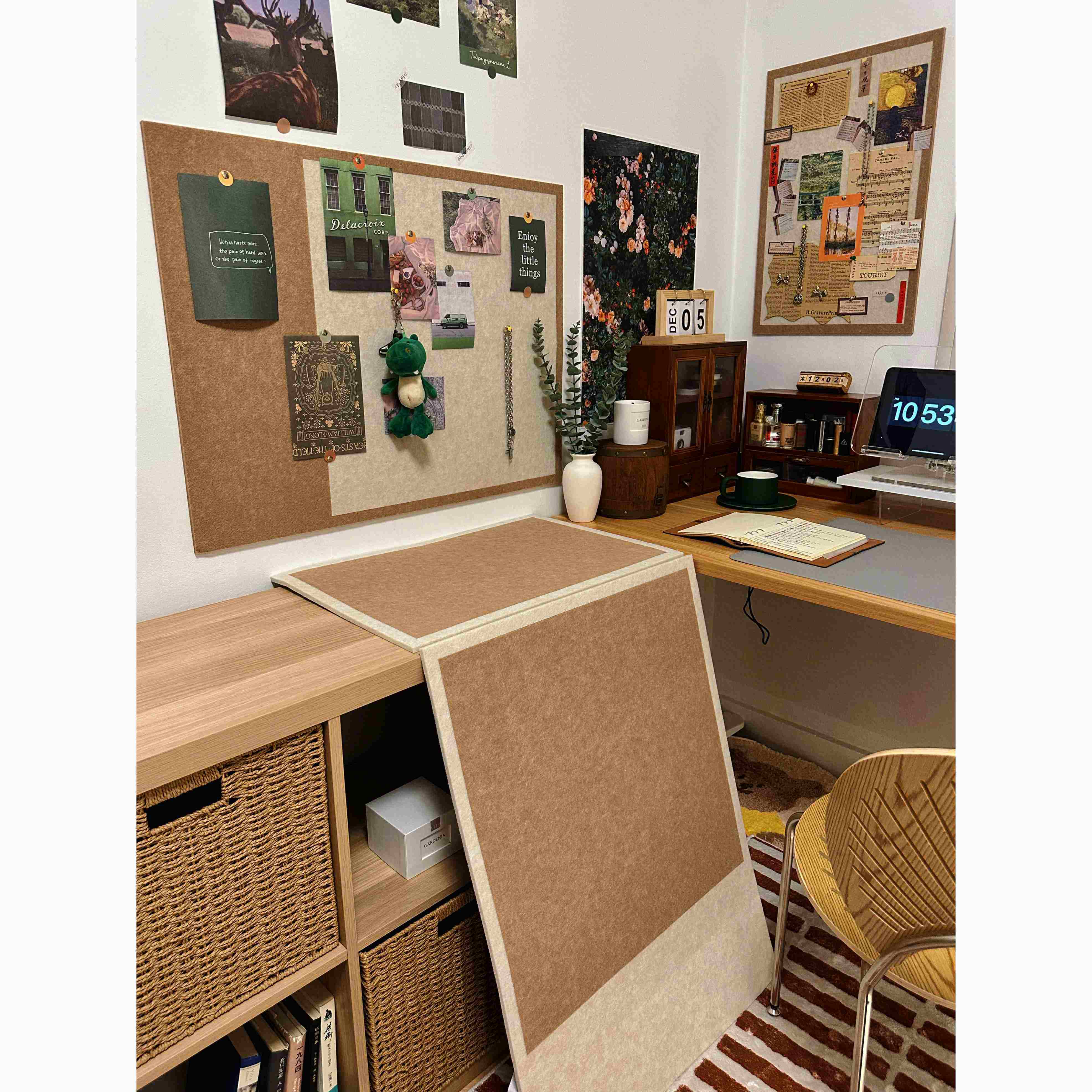 毛毡板墙贴照片墙软木板留言板展示背景板ins北欧风墙面装饰自粘