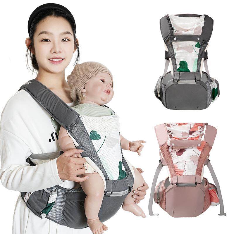 跨境抱抱熊宝宝腰凳婴儿背带轻便外出多功能护腰凳前抱式抱娃神器