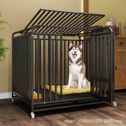 狗笼子小中大型犬室内带厕所加密加粗特厚六面全管大型狗笼子加厚