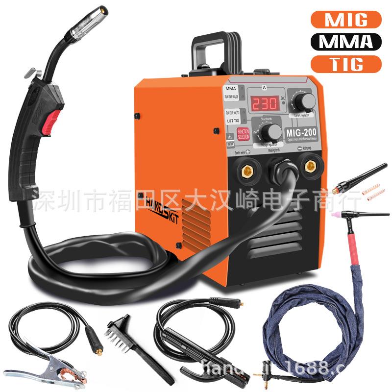 MIG200 家用一体式手提式无气二保焊机电焊机直流氩弧焊机三用机