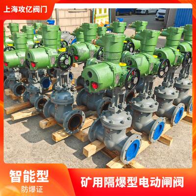 攻亿矿用煤安防爆型电动闸阀 MKZ941H-16C DN200 配ZB30-24/660