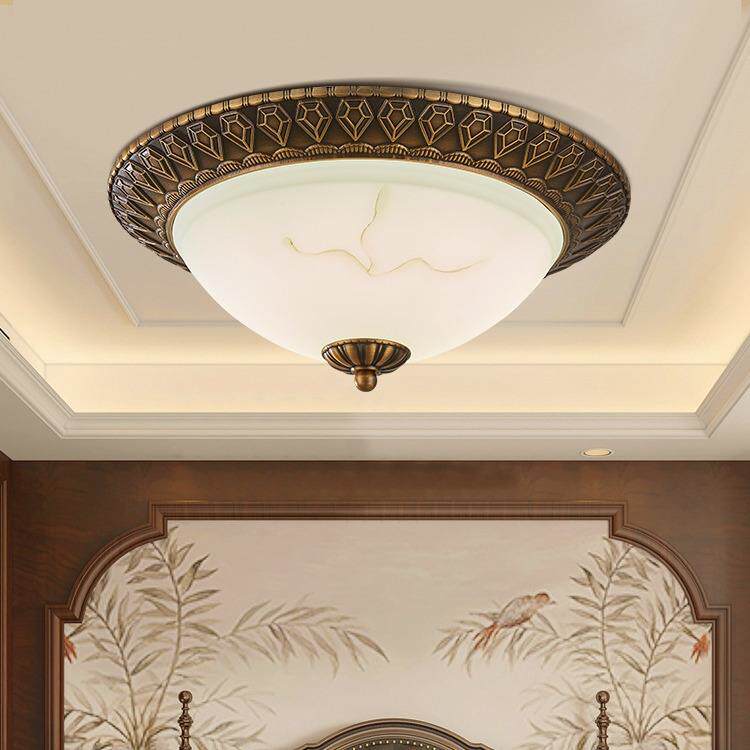 欧式吸顶灯led卧室灯圆形客厅水晶灯现代简约房间灯阳台过道灯具