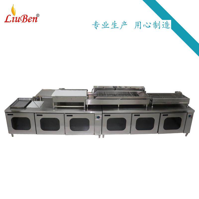 立式醒发面包甜甜圈机自动油炸成型滤油输送发酵油炸机输送制作线