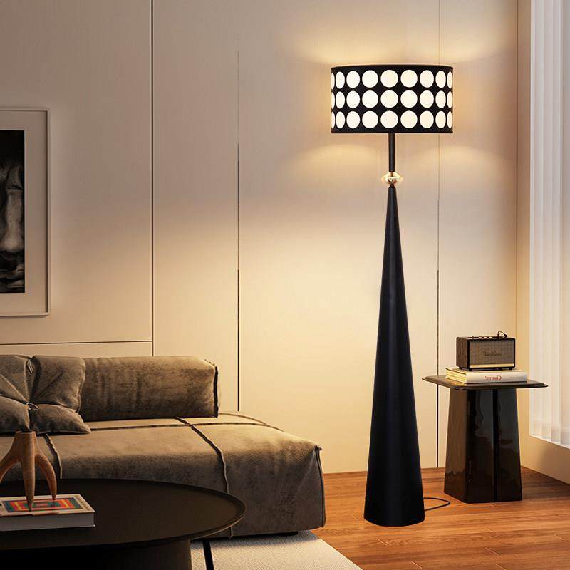 法式落地灯客厅沙发旁高级感装饰卧室中古风覆古床头立式气氛灯具