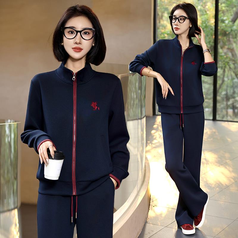 妈春装上运动套装阔太妈太休闲中老年女春衣秋外套202875969565新