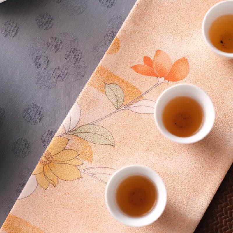 织席了 | 小清新DIW窄长装饰花茶桌垫 | 新中式布 |纹茶 桌旗桌布