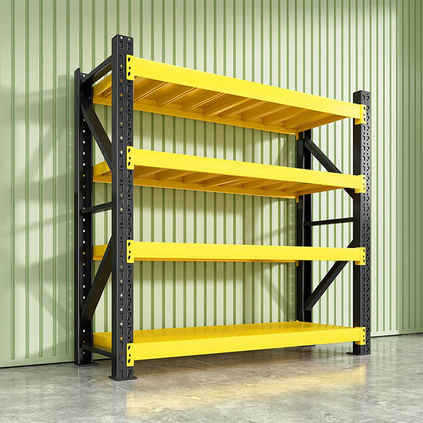 仓库货架置物架重型多层仓储超市家用快递小型车库简约收纳置物架