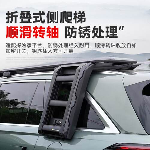 适用魏牌蓝山行李架改装车顶框探险家拓展平台露营侧边帐篷装备箱