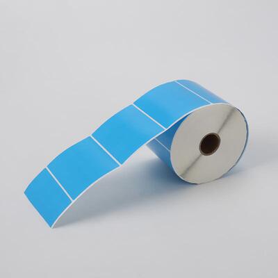 蓝色2995C潘通号标贴铜板标签纸85X65 打印标签贴纸 标签条码打印