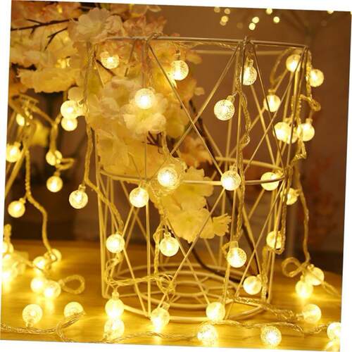 Led Crystal Ball String Lights Garland Christmas Fairy Light