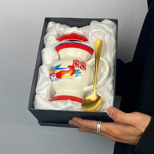 痰盂水杯个性 网红式 陶瓷杯子网红痰罐夜壶茶杯稀奇古怪咖啡杯水杯