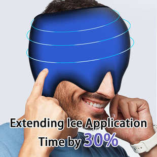 热卖 冷敷头套可拉伸凝胶冰敷面罩冷敷帽凝胶头套冰敷护眼 款