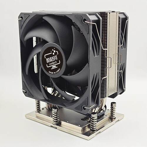 酷秸珂LGA4677 CPU6热管散热器 6U塔式AMDSP5 4189 SP5散热双风扇 - 封面
