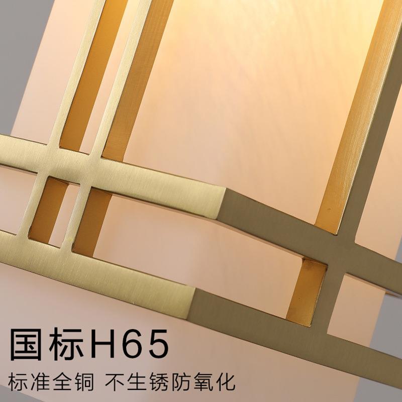 热销新中式铜过道小吊灯台餐厅吧台三头国风楼梯间79344装饰铜阳