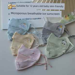 12岁卡通冰丝防晒口罩防护遮阳防紫外线专用 夏儿童4 品牌正品