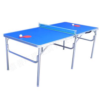 60in乒乓球台便携式折叠乒乓球桌铝边框多功能桌工厂直销外贸出口