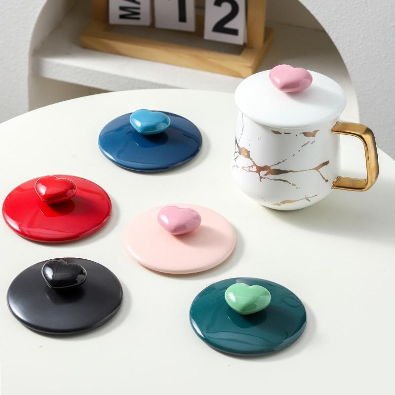 万能马克杯盖通用玻璃茶杯养生杯大口径防尘盖配盖单卖陶瓷杯盖子