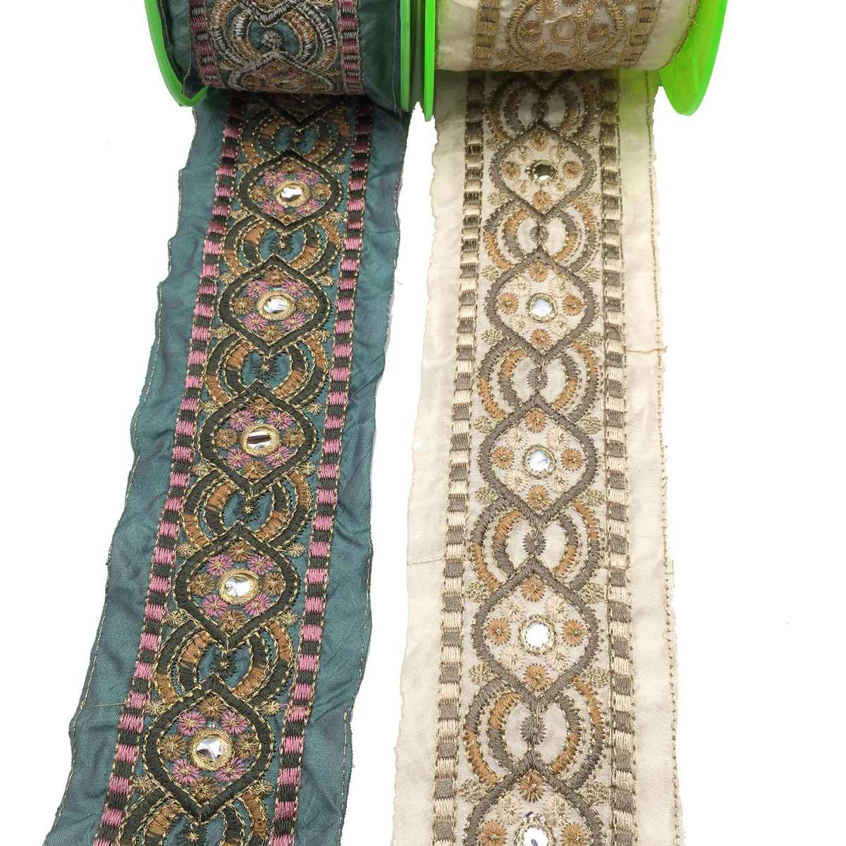 新款花边鞋彩色 民族绣花复古 窗帘材批发花边厂家刺绣 服装辅料