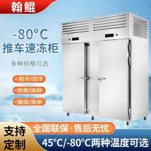 非标商用零下45度速冻柜大容量肉类包子海鲜急冻插盘式海鲜速冻机