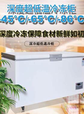 商用超低温卧式冷柜-60℃/-80℃保鲜冰柜海鲜冷藏冰箱大容量
