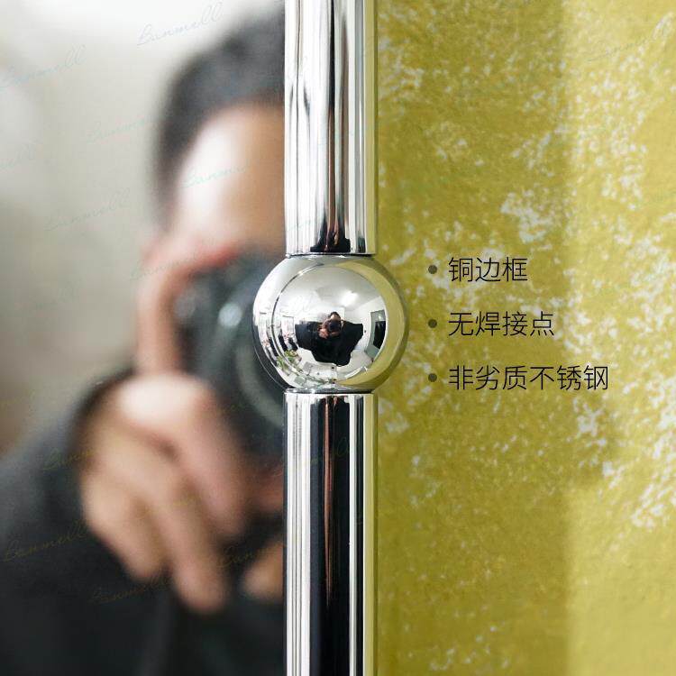 新款直销出口美式拱形复古浴室镜子铜边框法式卫生间化妆镜英新款