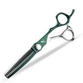 6剪色薄.寸平 剪0剪刀美发理发刀头轴打亮绿牙剪刘海 剪数控