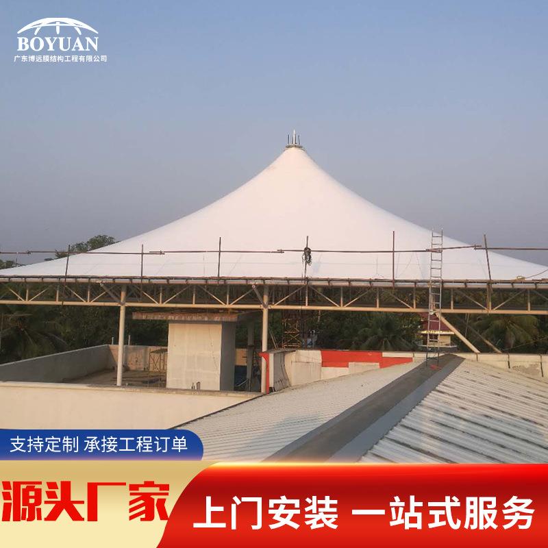 户外景区商业广场体育场馆膜结构钢结构遮阳雨棚张拉膜蒙古包帐篷