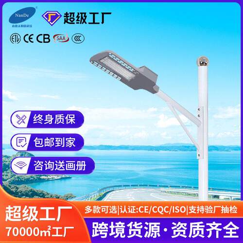 厂家led市电路灯6米大功率新农村广场户外速公路工程杆路灯头