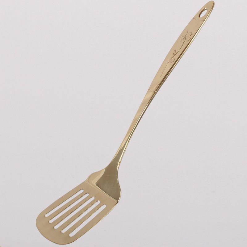 纯铜煎铲牛排铲子家用煎蛋煎饼煎鱼煎牛扒漏铲厨房用品平锅铲单个