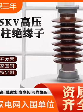 户内外陶瓷支柱绝缘子ZSW-35kv/8瓷瓶绝缘子电力高压电线支撑瓷柱