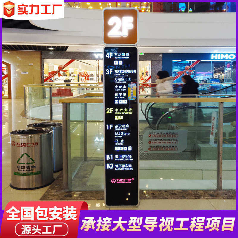 商场室内指示牌楼层索引牌店铺卖场平面图标识牌导向牌广告牌