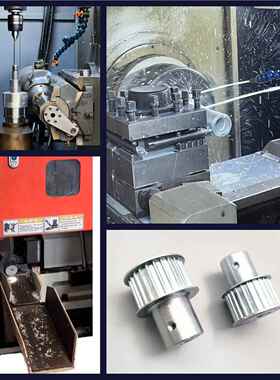 H H L XL 5M M 1M769钢制铝同步8带轮可发黑氧化镀锌 X带4轮