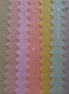 linen纯亚麻面料 亚麻布 男女装衬衣面料 2836竹节麻然织物