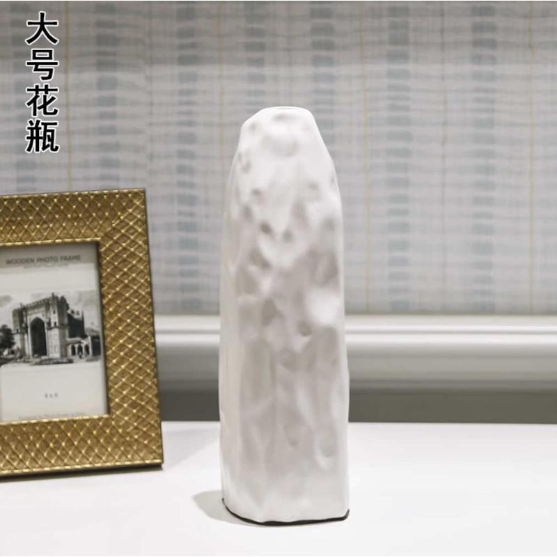 陶瓷套装三件套花瓶套装花瓶白色家居客厅景德镇装饰瓶摆件插花