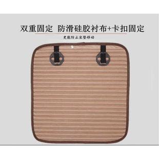 通用车垫单个屁屁垫夏季 亚麻汽车坐垫三件套无靠背荞麦壳四季 冰丝