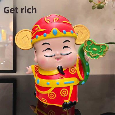 财神饰品存钱罐桌面创意开礼品店带来财富和宝藏客厅电视柜装饰