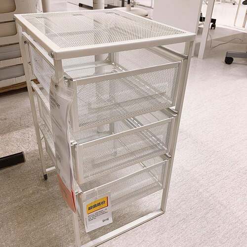 宜家国内代购列纳特抽屉柜桌下资料柜简约收纳柜置物架可移动