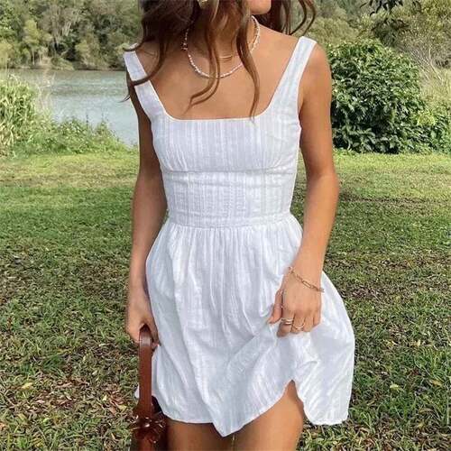 Lorinda Dress White Mini