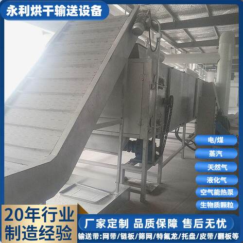 三层履带化工助剂干燥机碳素增白颗粒链板烘干机源头工厂加工
