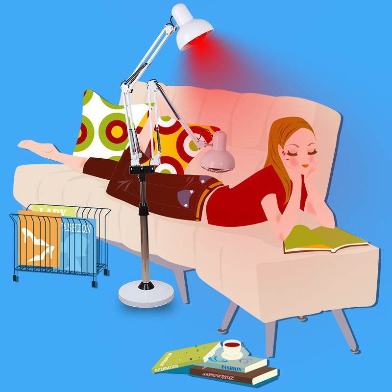 家用保健器材厂家红外线理疗灯产品折叠摇臂支架便捷摆放