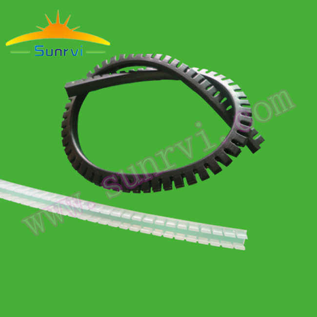 自由绝缘保护套透明本色齿形带护线齿条KG-020/016/030卡板护套