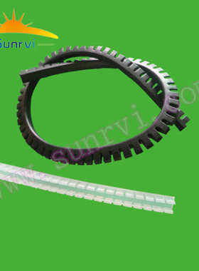 自由绝缘保护套透明本色齿形带护线齿条KG-020/016/030卡板护套