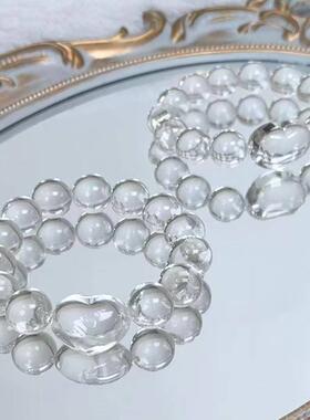 天然双a等级 白水晶纯净体 13+mm配白水晶大爱心