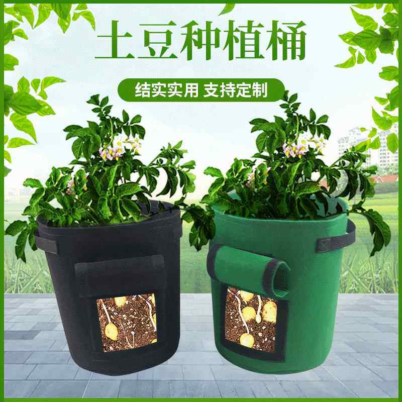 外贸土豆种植袋马铃薯生长桶毛毡美植袋蔬菜种植袋栽培阳台花盆袋