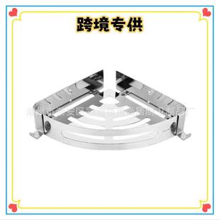 304不锈钢角架浴室免打孔三角置物架厕所厨房转角收纳架壁挂方架