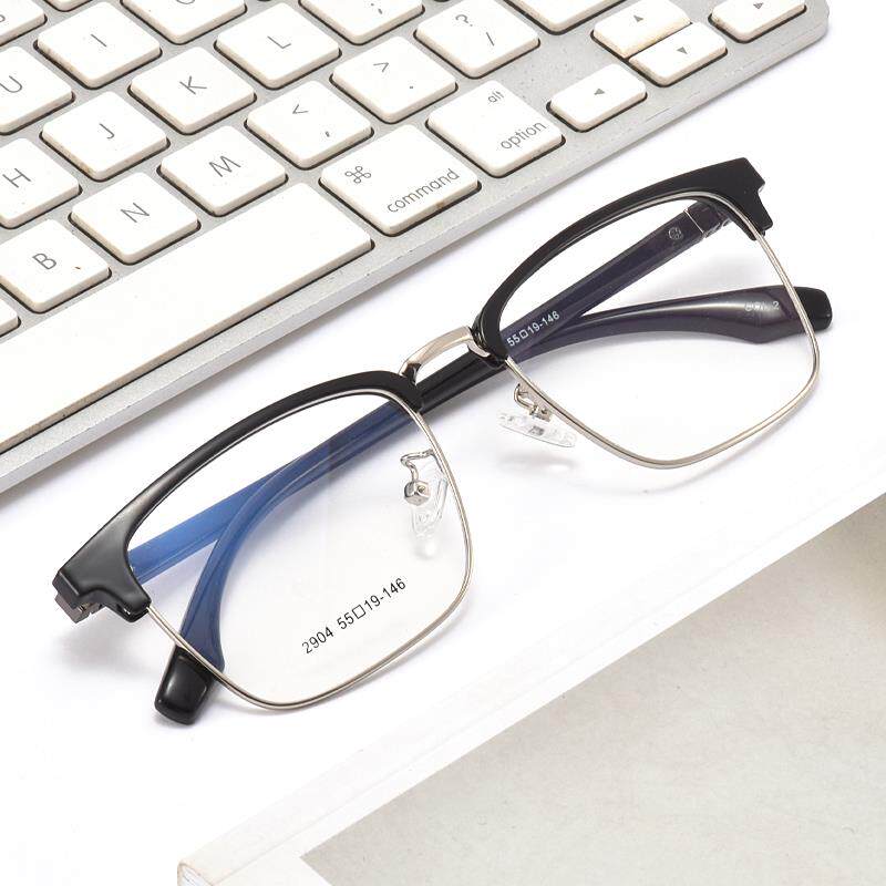 高档黑框防辐射防光蓝男士电脑近眼镜潮大框平板护眼视镜新框配处