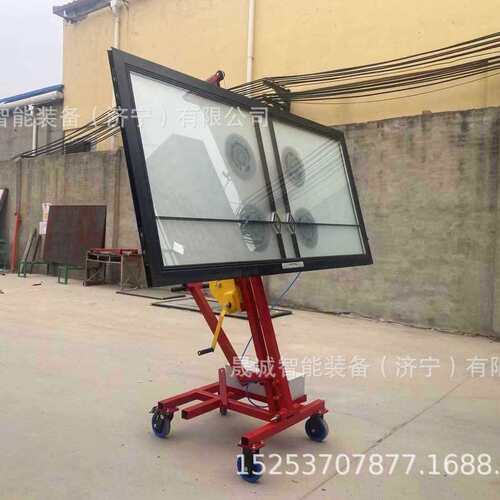 跨境手推车式小型移动升降玻璃搬运车幕墙安装手动吸盘车