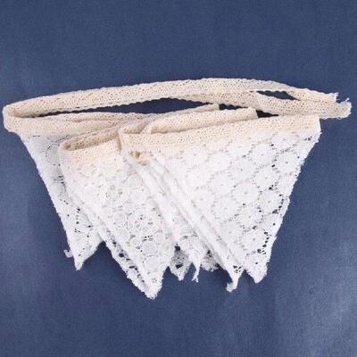10pcs/string Festival Pennant Cotton Cloth 98inch Birthday