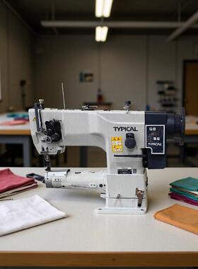 牌TW3-343D高头车缝纫机筒式同步送料缝纫机皮革缝制设备